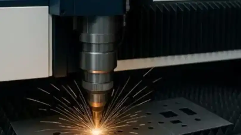 high-precision fiber laser cutting machine with a cover 